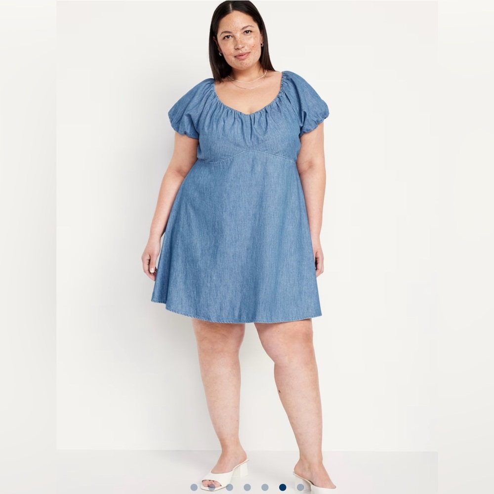 NWT Old Navy Jean Mini Swing Dress